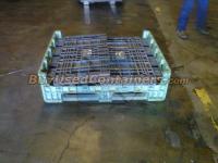 Used 40x48x34 Plastic Bulk Container - Collapsed