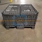 Used 45x48x50 Collapsible Bulk Container w/no drop doors - Collapsed View