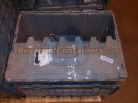 **SOLD** Used 28x21x15 Attached Lid Distribution Totes - B Grade