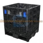 30x32x34h" Collapsible Bulk Containers with Drop Doors Black Colors