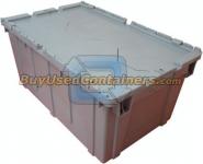 **SOLD** 27x17x12 Attached Lid Plastic Distribution Container