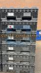 40x48x34h" Collapsible Bulk Containers with Drop Doors Black Colors