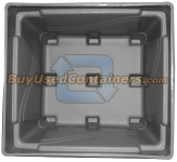 48x44x36 Fixed Wall Bulk Container - 4-Way Entry - Inside View