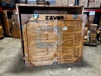 Wooden crate with removable door