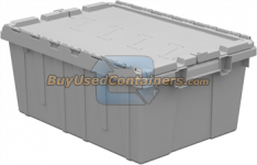 Used 21x15x09 Handheld Attached Lid Container