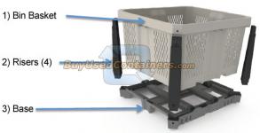 *** Sold *** Brand New Macro Shipper (Nestable) Bins