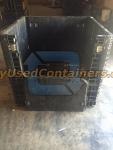 Used 45x48x42 Plastic Collapsible Bulk Container - with drop door down