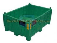 **SOLD** 45 x 32 x 19 NON-COLLAPSIBLE, STACKABLE BULK CONTAINER