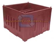 **SOLD** 48 x 48 x 32 NON-COLLAPSIBLE, STACKABLE BULK CONTAINER