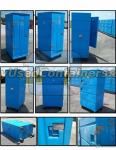 Upright insulated container with wheels 42x28x78  Used 