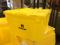 **SOLD** *NEW* *Yellow* Monoflo DC 2420-12 Attached Lid Tote Distribution Container